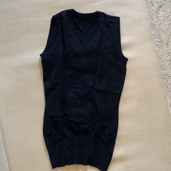 Black Talula Babaton sleeveless pullover sweater vest - cotton blend XS - Picture 4 of 5